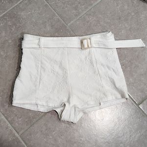 Women's white shorts